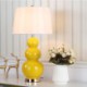 Ceramic Study Bedroom Lighting Yellow Table Lamp