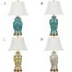 Ceramic Base Lighting Living Room Bedroom Light Emboss Glaze Lamp Contemporary Table Lamp