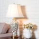 Ceramic Base Lighting Living Room Bedroom Light Emboss Glaze Lamp Contemporary Table Lamp