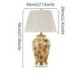 Flower Bird Glaze Lamp Ceramic Base Lighting Living Room Bedroom Light Modern Table Lamp