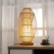 Creative Desk Lamp Bedside Writing Desk Light Elliptical Bamboo Table Lamp