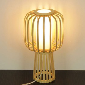 Modern Simple Desk Lamp Style Lighting Hand Woven Bamboo Table Lamp