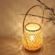 Modern Creative Bedside Desk Lamp Bedroom Study Room Teahouse Lighting Bamboo Basket Table Lamp