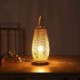 Hand Woven Special Desk Lamp Hotel Room Tearoom Lighting Elliptical Bamboo Basket Table Lamp