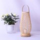 Hand Woven Special Desk Lamp Hotel Room Tearoom Lighting Elliptical Bamboo Basket Table Lamp