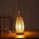 Hand Woven Special Desk Lamp Hotel Room Tearoom Lighting Elliptical Bamboo Basket Table Lamp