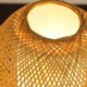 Bedside Hand Woven Lighting Simple Table Lamp Egg Shape Bamboo Desk Lamp