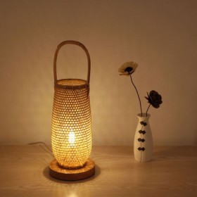 Creative Table Lamp Bedroom Study Room Decorative Desk Lamp Special Bamboo Lantern