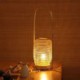 Modern Round Bamboo Lantern Writing Desk Decorative Light Simple Table Lamp