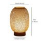 Bamboo Desk Lamp Cocoon Shape Table Lamp Living Room Decorative Light