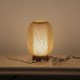 Bamboo Desk Lamp Cocoon Shape Table Lamp Living Room Decorative Light