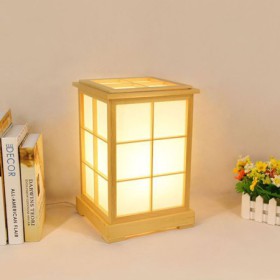 Creative Table Lamp Living Room Study Lighting Modern Wooden Bedside Table Lamp