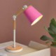 Foldable Rotatable Table Lamp White/Black Fixture Pink/Blue/Green/Yellow/Gray Shade Postmodern Iron + Wooden Table Lamp