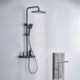 Exposed Pipe Mixer Faucet Sets for Thermostatic Rain Shower Systems