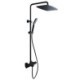 Thermostatic Shower Faucet System Liftable Shower Chrome/Black Color