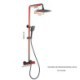 Modern Rainfall Shower Tap With Handheld Shower Thermostatic Shower Faucet System