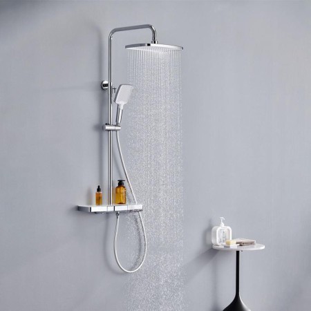 Exposed Pipe Mixer Faucet Sets for Thermostatic Rain Shower Systems