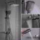 Shower Set with Thermostatic Shower Faucet, Digital Display, Rainfall Shower System, and Spray Gun