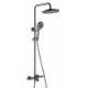 Shower Mixer Tap Bathroom Thermostatic Faucet With Handheld Spray & Rain Head Thermostat Shower Set