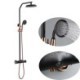 Rainfall Shower Set Thermostatic Shower Faucet System Chrome/ORB/Black Colors Available