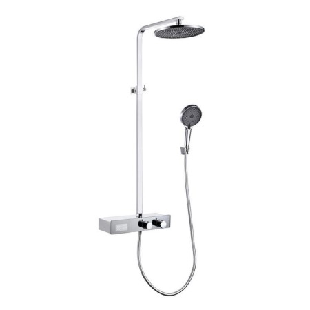 Self-Powered LED Display 10 Inch Rainfall Shower Head With Handheld Spray