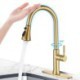 Sensor Gold Pull-Out Stainless Steel Kitchen Faucet