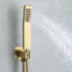 Shower Faucet System with Brushed Gold Finish Concealed Installation Shower Faucet Set