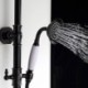 ORB Black Shower Faucet Set Rotatable Spout Shower Set Adjustable Shower Head