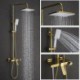 Bathroom Exposed Shower Faucet Brass Shower Faucet Set