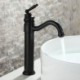 Matte Black Bathroom Sink Faucet with Single Basin Mixer Tap