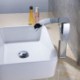 Chrome Finished Modern Bathroom Sink Faucet Simple Waterfall Basin Tap