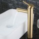 Bathroom Mixer Tap Staineless Steel Basin Faucet in Brushed Gold