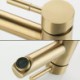 Bathroom Mixer Tap Staineless Steel Basin Faucet in Brushed Gold