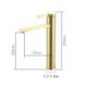 Bathroom Sink Faucet Basin Tap Mixer in Brushed Gold Brass with 360 Rotatable Spout