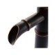 Oil-rubbed Bronze Centerset Bathroom Sink Faucet in Bamboo Style