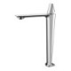 Chrome Colored Modern Simple Brass Basin Faucet (Tall)