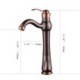 Oil Rubbed Bronze Bathroom Sink Single Faucet Mixer Tap