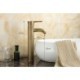 Bronze-colored Basin Faucet with Antique Brushed Finish