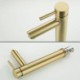 Bathroom Mixer Tap Staineless Steel Basin Faucet in Brushed Gold