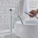 Swivel Bathroom Countertop Faucet with Pull-Out Basin Mixer (Tall)