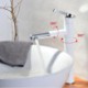 Swivel Bathroom Countertop Faucet with Pull-Out Basin Mixer (Tall)