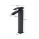 Single Hole Single Handle Baking Varnish White Hot and Cold Water Dispenser Tall Vessel Bathroom Faucet