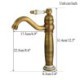 Single Hole Single Handle Antique Brushed Finish Brass Sink Faucet