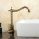 Single Hole Single Handle Antique Brushed Bathroom Sink Mixer Tap Brass Water Faucet