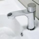 Single Hole Basin Faucet With Double Outlet Copper Bathroom Sink Faucet