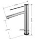 Modern Design Single Handle Single Hole Basin Faucet 10.6 Inch Bathroom Sink Faucet