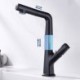 Single Handle Lifting Basin Tap Bathroom Sink Faucet with Pull Out Sprayer