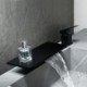 Waterfall Bathroom Sink Faucet Vanity Single Handle Basin Deck Mounted