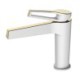 Brass Single Handle Vanity Sink Faucet with Single Hole for Bathroom Sink