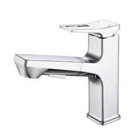 Bathroom Basin Faucet Pull Out Brass Modern Basin Mixer Sink Faucet